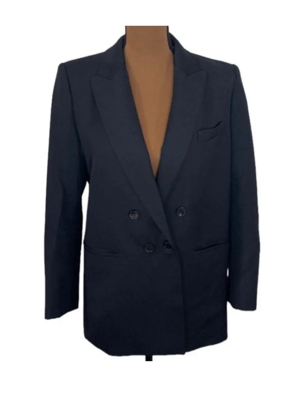 Womens double-breasted wool blazer by bs&sh